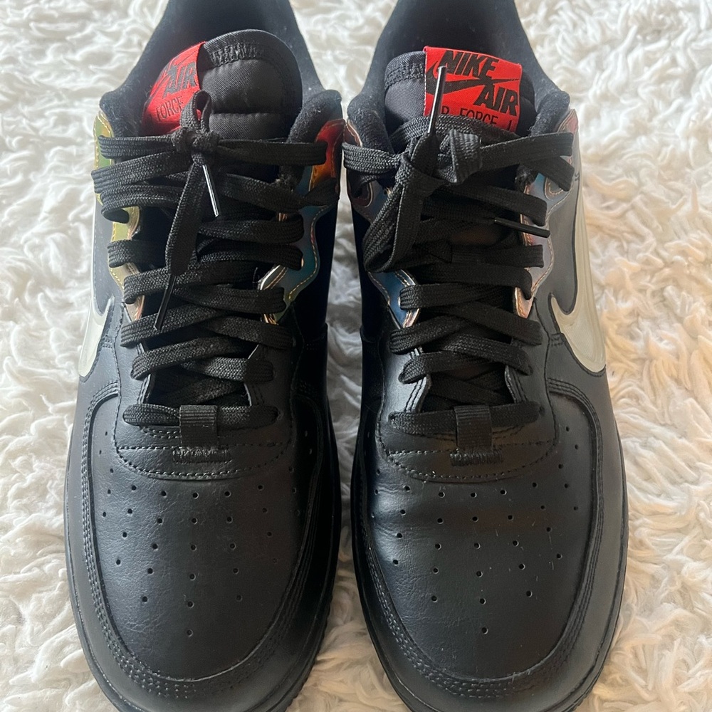 Nike Air Black and Silver Men's Sneakers
